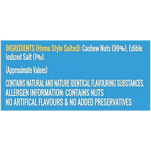 MR. MAKHANA Nut Shack Home Style Salted Roasted Cashews 200 g