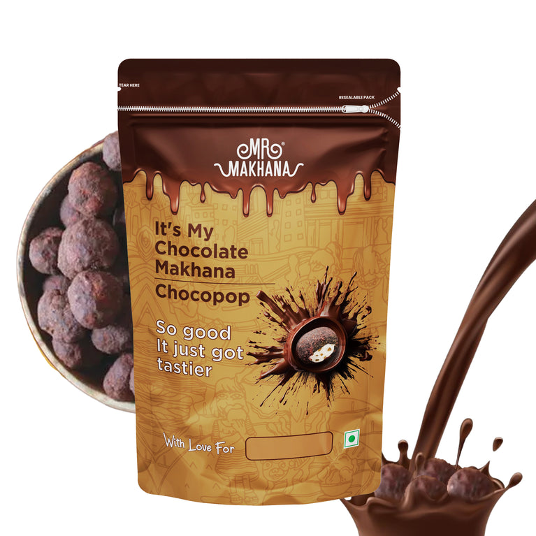 Mr Makhana ChocoPop Resealable Pouch 65 GM