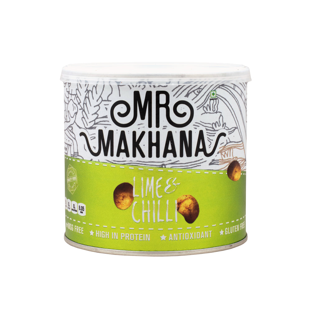 Mr Makhana Lime & Chilli Jar 50 GM