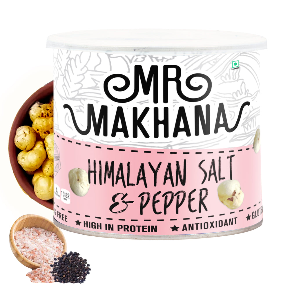 Mr Makhana Himalayan Salt & Pepper Jar 50 GM