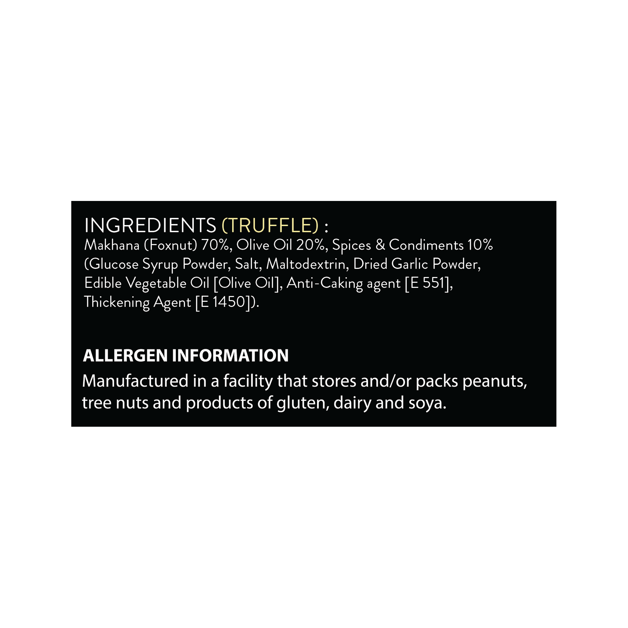 MR. MAKHANA Gourmet Truffle