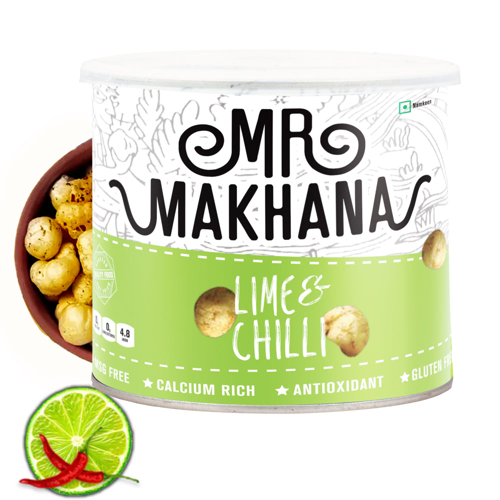 Mr Makhana Lime & Chilli Jar 50 GM