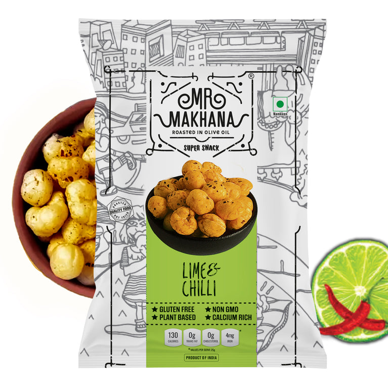 Mr Makhana Lime & Chilli 60 GM