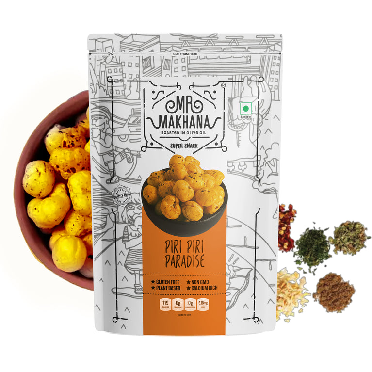 Mr Makhana Piri Piri Paradise Resealable Pouch 55 GM