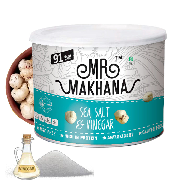 Mr Makhana Sea Salt & Vinegar Jar 50 GM