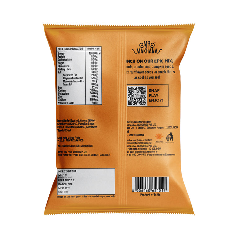 Mr Makhana Trail Mix 30 GM