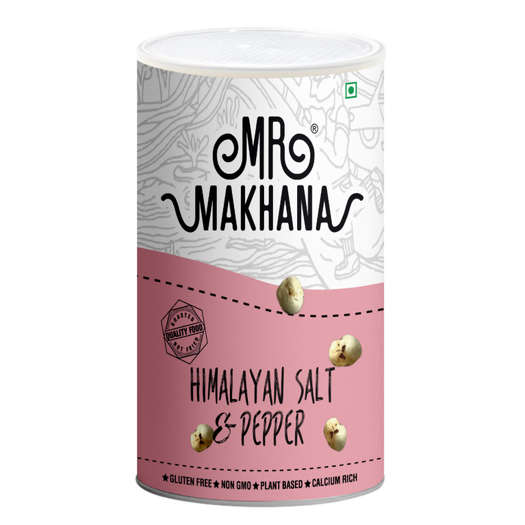 Mr Makhana Himalayan Salt & Pepper Jar 80 GM