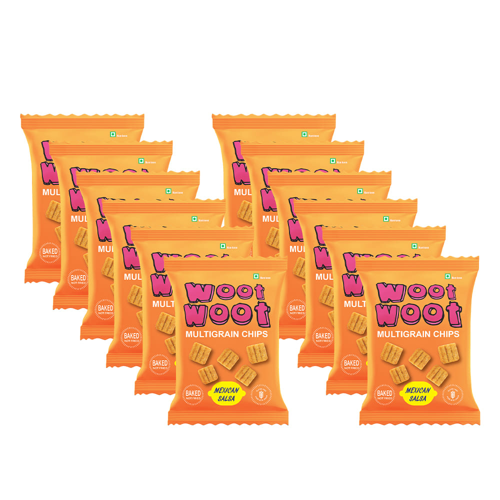 Woot Woot Multigrain Chips Pack of 12