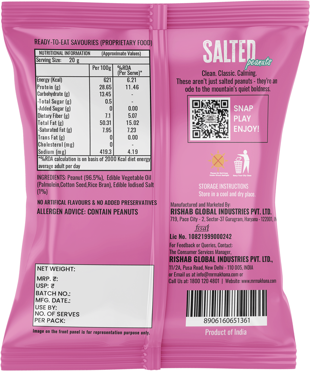 Salted Peanuts (Pack of 10)